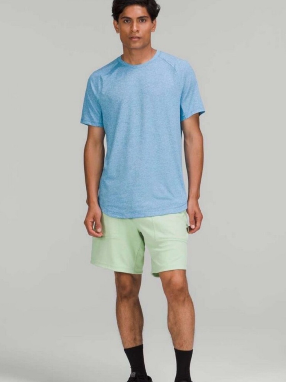 Lululemon Metal Vent Tech Short Sleeve Shirt‎ Blue Heathered Training Top Mens